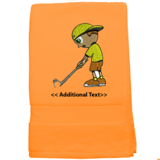 Personalised Golf Boy Sports Terry Cotton Towel