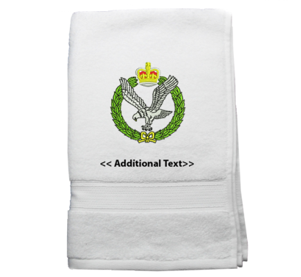 Personalised Army Air Corps Military Terry Cotton Towel