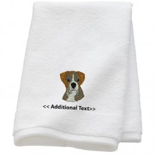 Personalised Boxer Dog  Custom Embroidered Terry Cotton Towel Personalised Boxer Dog  Custom Embroidered Terry Cotton Towel
