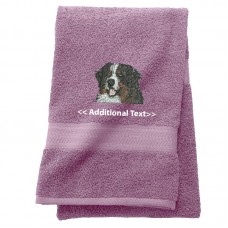 Personalised Dog Custom Embroidered  Terry Cotton Towel