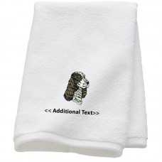 Personalised Dog Custom Embroidered Terry Cotton Towel