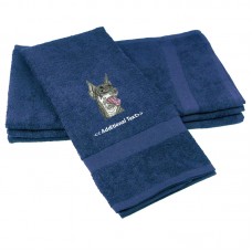 Personalised Dog Custom Embroidered  Terry Cotton Towel
