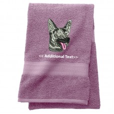 Personalised Dog Custom Embroidered  Terry Cotton Towel