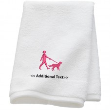 Personalised Dog Custom Embroidered  Terry Cotton Towel Personalised Dog Custom Embroidered  Terry Cotton Towel