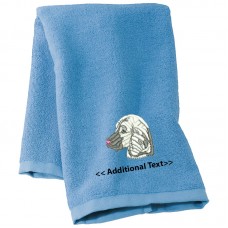 Personalised Dog Custom Embroidered Terry Cotton Towel
