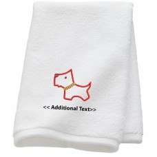 Personalised Dog Custom Embroidered Terry Cotton Towel
