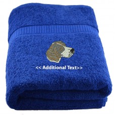 Personalised Dog Custom Embroidered  Terry Cotton Towel