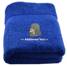 Personalised Dog Custom Embroidered  Terry Cotton Towel
