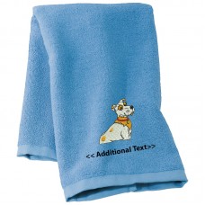 Personalised Dog Embroidered Towels Terry Cotton Towel Personalised Dog Embroidered Towels Terry Cotton Towel
