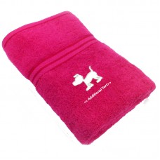Personalised Dog Custom Embroidered  Terry Cotton Towel Personalised Dog Custom Embroidered  Terry Cotton Towel