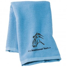 Personalised Horse Custom Embroidered  Terry Cotton Towel