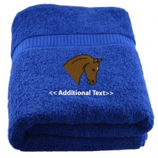 Personalised Horse Custom Embroidered  Terry Cotton Towel Personalised Horse Custom Embroidered  Terry Cotton Towel