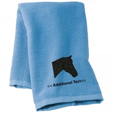 Personalised Horse Custom Embroidered  Terry Cotton Towel Personalised Horse Custom Embroidered  Terry Cotton Towel