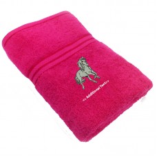 Personalised Horse Custom Embroidered  Terry Cotton Towel