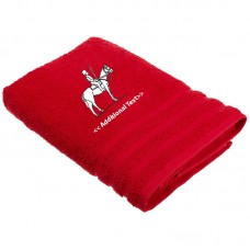 Personalised Horse Outline Custom Embroidered  Terry Cotton Towel