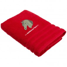 Personalised Horses Head Custom Embroidered  Terry Cotton Towel Personalised Horses Head Custom Embroidered  Terry Cotton Towel
