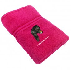 Personalised Horses Head Large Custom Embroidered  Terry Cotton Towel Personalised Horses Head Large Custom Embroidered  Terry Cotton Towel