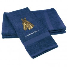 Personalised Horse Custom Embroidered  Terry Cotton Towel