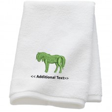 Personalised Horse Custom Embroidered  Terry Cotton Towel