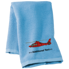 Personalised Helicopter Military Towels Terry Cotton Towel
