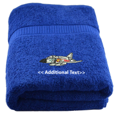 Personalised Jet Military Terry Cotton Towel