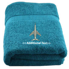 Personalised Jet Military Terry Cotton Towel