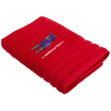 Personalised Plane Custom Embroidered Terry Cotton Towel