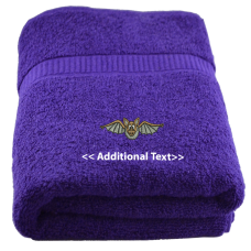 Personalised Bat  Custom Embroidered Terry Cotton Towel Personalised Bat  Custom Embroidered Terry Cotton Towel