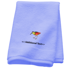 Personalised Bird Custom Embroidered Terry Cotton Towel Personalised Bird Custom Embroidered Terry Cotton Towel