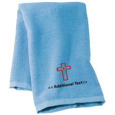 Personalised Cross Religious Towels Terry Cotton Towel