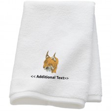 Personalised Wild Cat   Custom Embroidered Terry Cotton Towel Personalised Wild Cat   Custom Embroidered Terry Cotton Towel