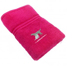 Personalised Cat & Dog Custom Embroidered Terry Cotton Towel
