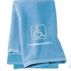 Personalised Disabled Badge Personalised Towels Terry Cotton Towel