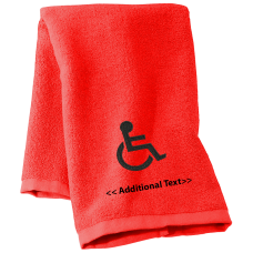 Personalised Disabled Badge Personalised Towels Terry Cotton Towel