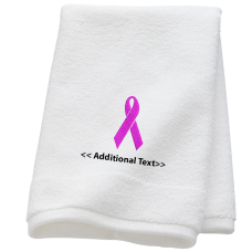 Personalised Awareness Ribbon Personalised Towels Terry Cotton Towel