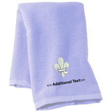 Personalised Fleurdelis Personalised Towels Terry Cotton Towel Personalised Fleurdelis Personalised Towels Terry Cotton Towel