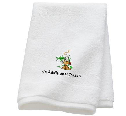Personalised Candle Seasonal Towels Terry Cotton Towel