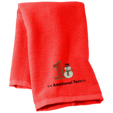 Personalised 1st Christmas Seasonal Towels Terry Cotton Towel Personalised 1st Christmas Seasonal Towels Terry Cotton Towel