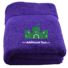 Personalised Castle Custom Embroidered Terry Cotton Towel