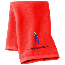 Personalised Cricket  Sports Towels Terry Cotton Towel Personalised Cricket  Sports Towels Terry Cotton Towel