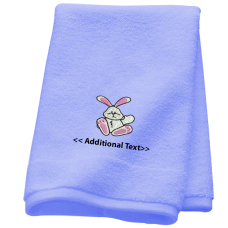Personalised Easter Bunny Seasonal Towels Terry Cotton Towel