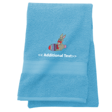 Personalised Easter Bunny Seasonal Towels Terry Cotton Towel