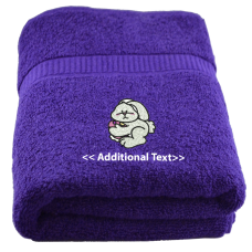 Personalised Easter Bunny Seasonal Towels Terry Cotton Towel