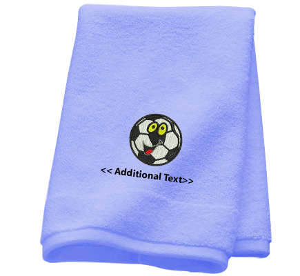 Personalised Cartoon Football  Sports Towels Terry Cotton Towel
