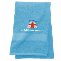 Personalised  England Football Pitch Sports Towels Terry Cotton Towel