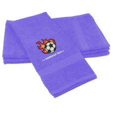 Personalised Flaming Football Sports Towels Terry Cotton Towel Personalised Flaming Football Sports Towels Terry Cotton Towel