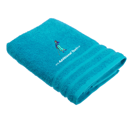 Personalised Female Golfer Sports Towels Terry Cotton Towel