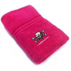 Personalised Skull & Crossbones Seasonal Towels Terry Cotton Towel