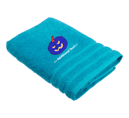 Personalised Halloween Pumpkin Seasonal Towels Terry Cotton Towel