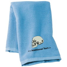 Personalised Skull Seasonal Towels Terry Cotton Towel